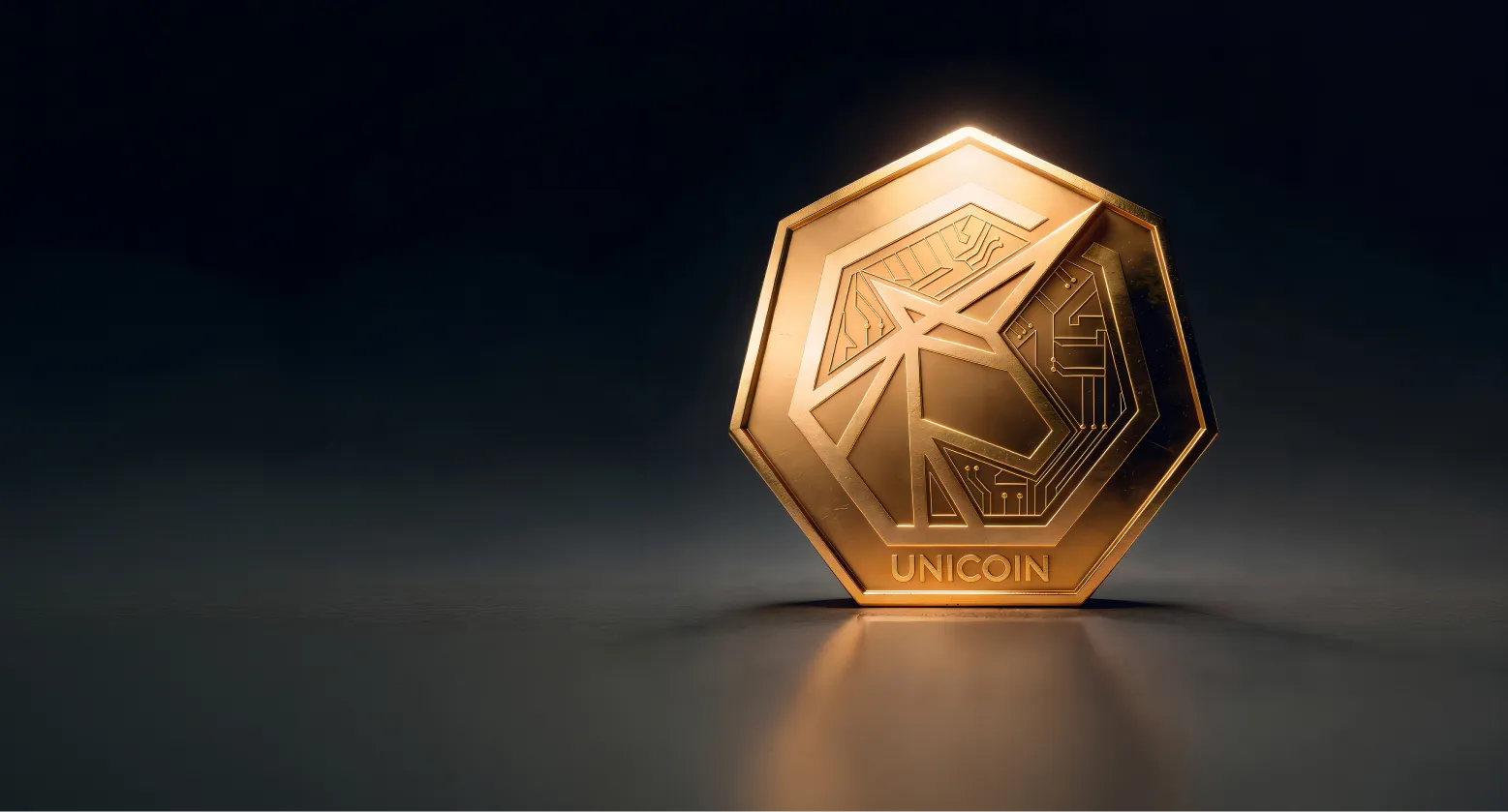 Unicoin background decoration